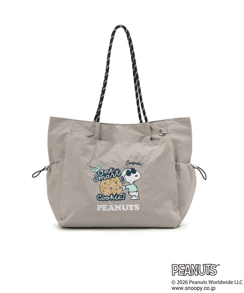 PEANUTS（ピーナッツ）の「【PEANUTS】撥水多ポケロープトート（トートバッグ・レディース・チャコールグレー/グレー/ブラック・00）」の12枚目の写真