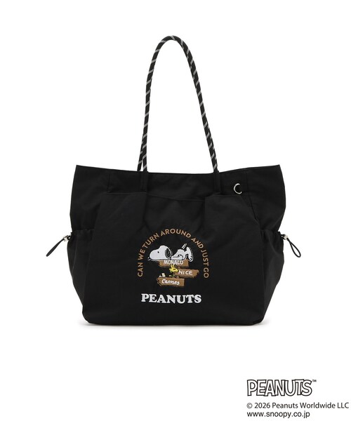 PEANUTS（ピーナッツ）の「【PEANUTS】撥水多ポケロープトート（トートバッグ・レディース・チャコールグレー/グレー/ブラック・00）」の14枚目の写真