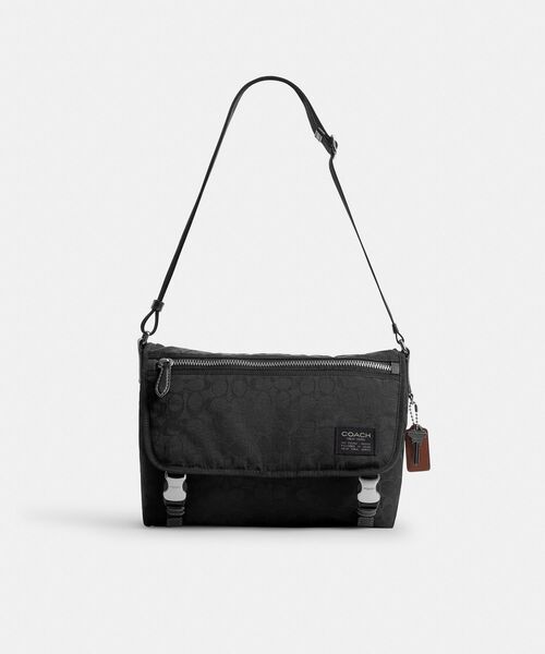 COACH(コーチ)の「メッセンジャー・シグネチャー ナイロン(メッセンジャーバッグ・メンズ・ブラック系その他・ONE)」の1枚目の写真