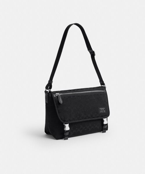 COACH(コーチ)の「メッセンジャー・シグネチャー ナイロン(メッセンジャーバッグ・メンズ・ブラック系その他・ONE)」の2枚目の写真
