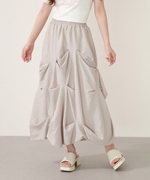 lauleaタック入り変形バルーンスカート