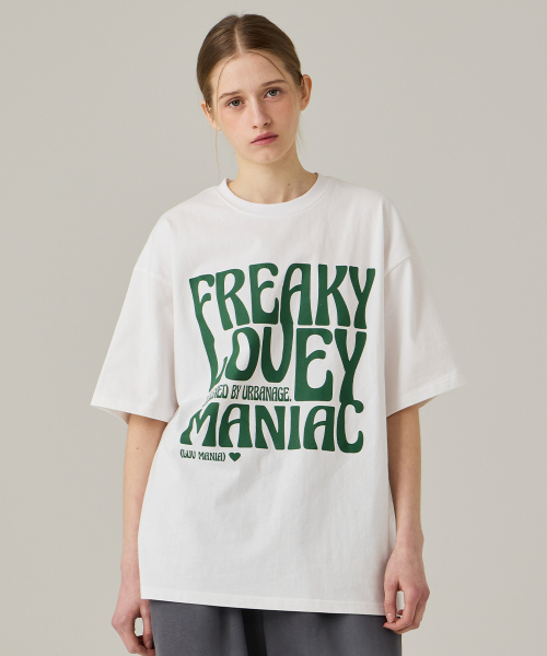 URBANAGE(アーバンエイジ)の「MANIACオーバー半袖ホワイト(Tシャツ/カットソー・レディース・その他・MEDIUM/LARGE)」の15枚目の写真