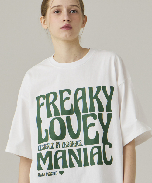 URBANAGE(アーバンエイジ)の「MANIACオーバー半袖ホワイト(Tシャツ/カットソー・レディース・その他・MEDIUM/LARGE)」の13枚目の写真