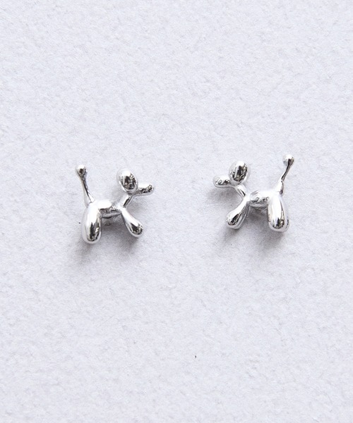 gargle(ガーグル)の「gargle ガーグル:STAINLESS ステンレスシリーズ ステンバルーン 犬 ドック ピアス(ピアス(両耳用)・レディース・ゴールド/シルバー・FREE)」の2枚目の写真