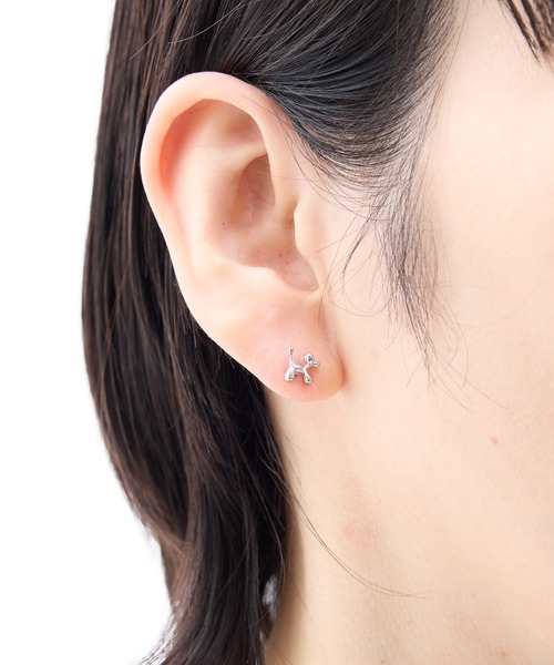 gargle(ガーグル)の「gargle ガーグル:STAINLESS ステンレスシリーズ ステンバルーン 犬 ドック ピアス(ピアス(両耳用)・レディース・ゴールド/シルバー・FREE)」の8枚目の写真