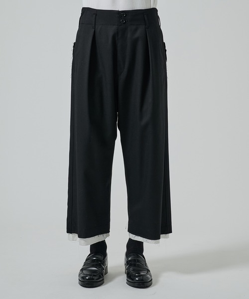 sulvam(サルバム)の「【sulvam】クラシックパンツ(スラックス・メンズ・ブラック・M/S)」の4枚目の写真