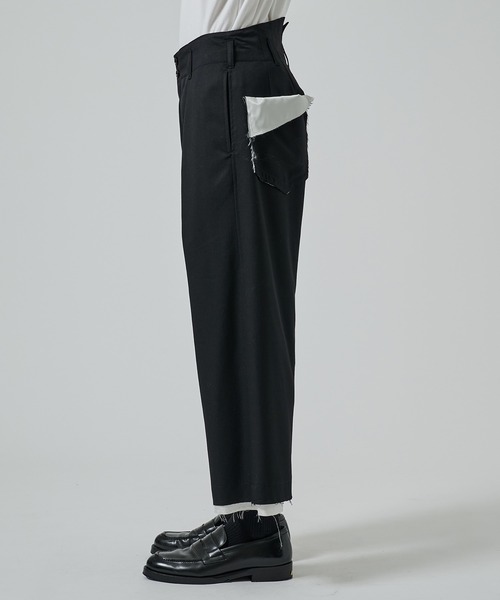 sulvam(サルバム)の「【sulvam】クラシックパンツ(スラックス・メンズ・ブラック・M/S)」の2枚目の写真