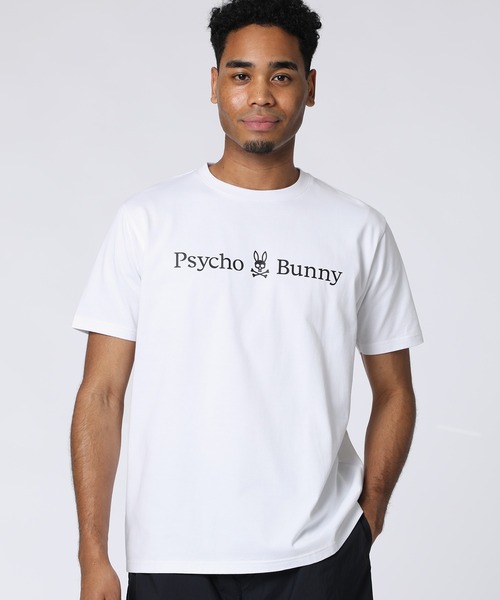 Psycho Bunny（サイコバニー）の「ベーシックバニー 横ロゴプリントTシャツ（Tシャツ/カットソー・メンズ・ブラック/ライトブルー/ホワイト・X-LARGE/LARGE/MEDIUM/SMALL）」の2枚目の写真