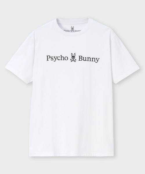 Psycho Bunny（サイコバニー）の「ベーシックバニー 横ロゴプリントTシャツ（Tシャツ/カットソー・メンズ・ブラック/ライトブルー/ホワイト・X-LARGE/LARGE/MEDIUM/SMALL）」の7枚目の写真