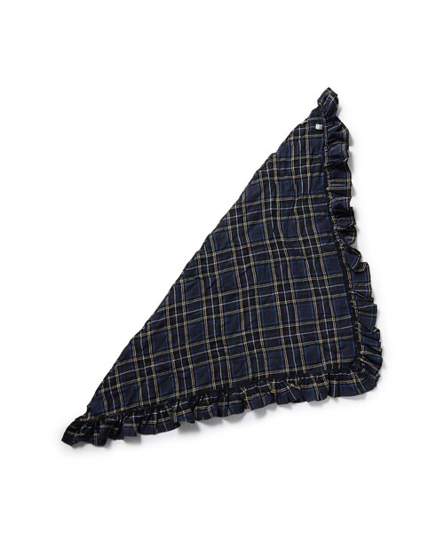 BEAMS BOY(ビームスボーイ)の「ネル フリル ストール(マフラー・レディース・ネイビー/ブラック・ONE SIZE)」の11枚目の写真