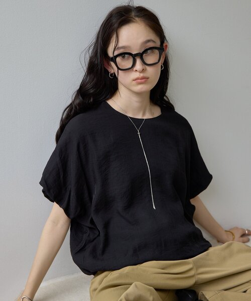 DISCOAT(ディスコート)の「【Noka/WEB限定】バルーンブラウス(シャツ/ブラウス・レディース・ネイビー/オフホワイト/ブラック・FREE)」の13枚目の写真