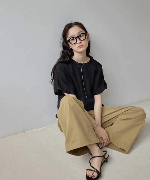 DISCOAT(ディスコート)の「【Noka/WEB限定】バルーンブラウス(シャツ/ブラウス・レディース・ネイビー/オフホワイト/ブラック・FREE)」の17枚目の写真