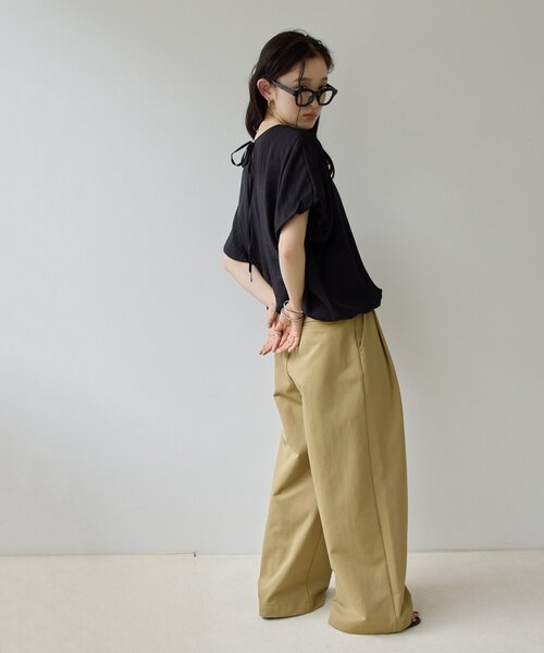 DISCOAT(ディスコート)の「【Noka/WEB限定】バルーンブラウス(シャツ/ブラウス・レディース・ネイビー/オフホワイト/ブラック・FREE)」の20枚目の写真
