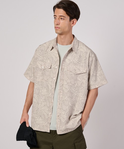 Eddie Bauer(エディーバウアー)の「マウンテン 半袖シャツ(シャツ/ブラウス・メンズ・ダークグリーン/カーキ/コーラル/アイボリー・L/S/M/XL/XXL)」の2枚目の写真