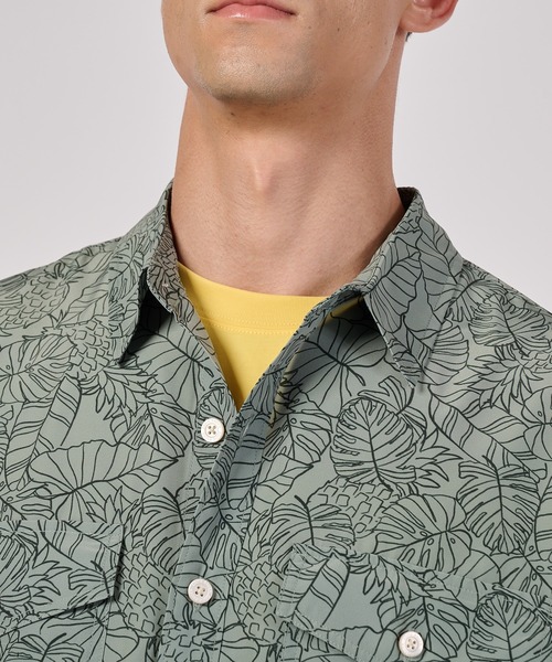 Eddie Bauer(エディーバウアー)の「マウンテン 半袖シャツ(シャツ/ブラウス・メンズ・ダークグリーン/カーキ/コーラル/アイボリー・L/S/M/XL/XXL)」の9枚目の写真