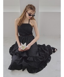 etre loin（エトルワン）の「リリーエンブロイダリーエプロンロングワンピース / Lily embroidered apron long dress（ワンピース）」