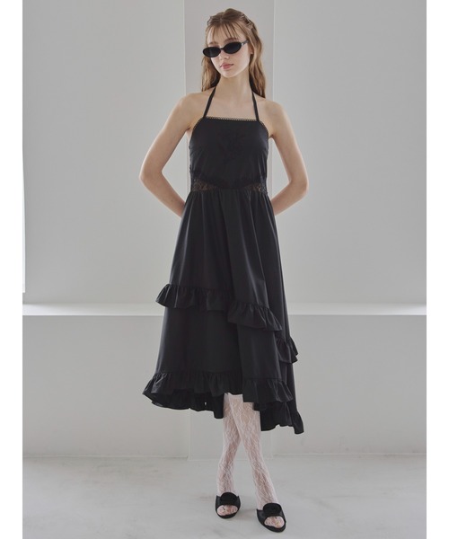 etre loin(エトルワン)の「リリーエンブロイダリーエプロンロングワンピース / Lily embroidered apron long dress(ワンピース・レディース・ミント/ブラック/ホワイト・M)」の19枚目の写真