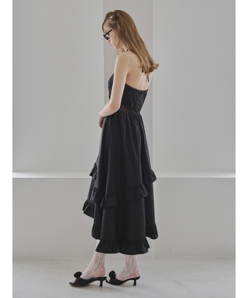 etre loin(エトルワン)の「リリーエンブロイダリーエプロンロングワンピース / Lily embroidered apron long dress(ワンピース・レディース・ミント/ブラック/ホワイト・M)」の20枚目の写真
