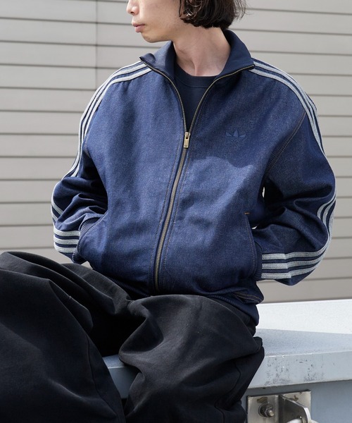  モノグラム トレフォイル　トラックジャケット ファイアーバード　M adidas/アディダス FIREBIRD ORI ADICOLOR RAW DEMNIM ファイヤー