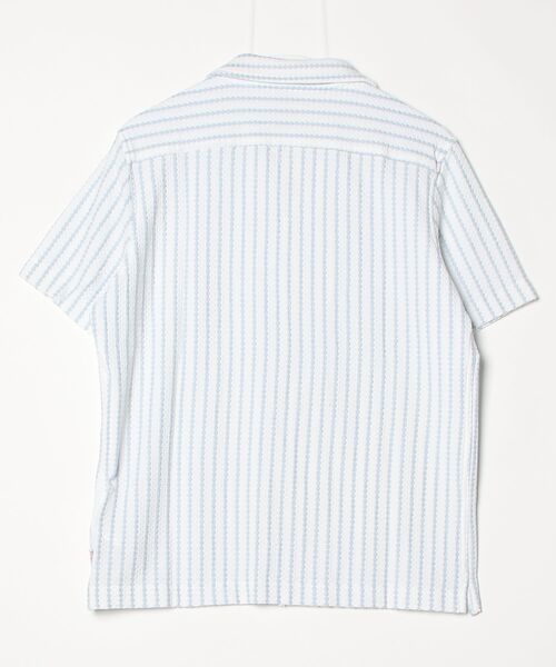 Guess(ゲス)の「RAFA Jacquard Knit Shirt シャツ 半袖(シャツ/ブラウス・メンズ・ライトブルー・MEDIUM/SMALL/LARGE/X-LARGE)」の8枚目の写真