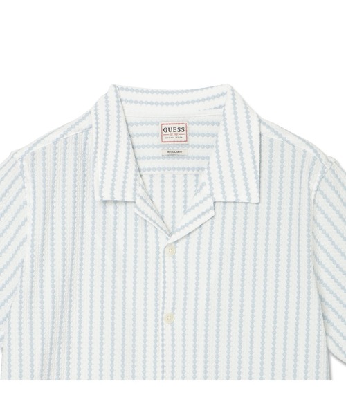 Guess(ゲス)の「RAFA Jacquard Knit Shirt シャツ 半袖(シャツ/ブラウス・メンズ・ライトブルー・MEDIUM/SMALL/LARGE/X-LARGE)」の3枚目の写真