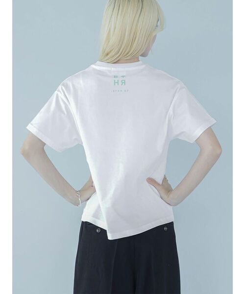 :ETHROF（イーサオブ）の「TIME LOGO PRINT T-SHIRT（Tシャツ/カットソー・レディース・グレー系/ホワイト・FREE）」の9枚目の写真