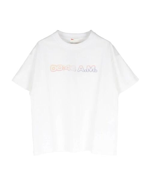 :ETHROF（イーサオブ）の「TIME LOGO PRINT T-SHIRT（Tシャツ/カットソー・レディース・グレー系/ホワイト・FREE）」の19枚目の写真