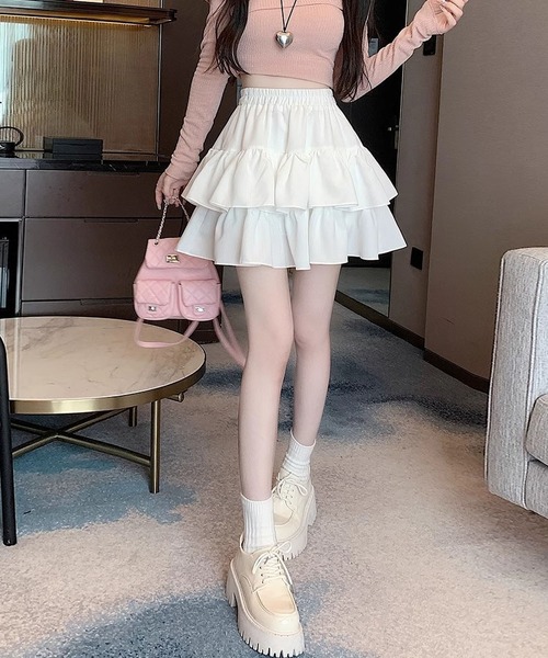 MAISON DE THERESE(メゾン ド テレーズ)の「インパン付き ティアード フリル ミニ スカート(スカート・レディース・Black/White・M/S)」の21枚目の写真