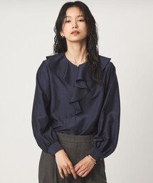 ラッフル ロングスリーブ ブラウス