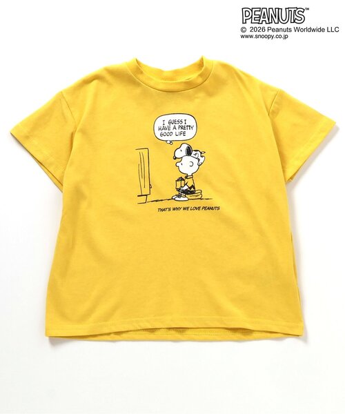 PEANUTS（ピーナッツ）の「PEANUTS　カラバリTシャツ（Tシャツ/カットソー・キッズ・アイボリー/ブルー/オレンジ/イエロー・90/110/100/140/130/120/80）」の9枚目の写真