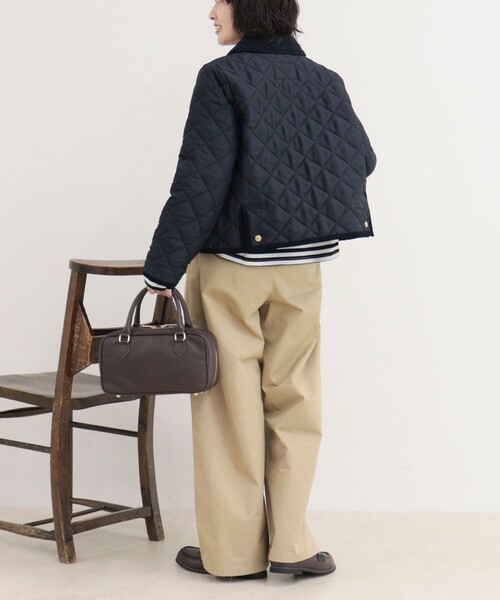 fredy emue（フレディエミュ）の「《別注》【Traditional WeatherWear】WAVERLY A-LINE ZIP（テーラードジャケット・レディース・ブラック/ネイビー・34/32）」の5枚目の写真