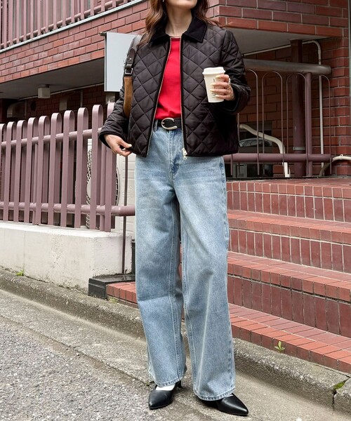 fredy emue（フレディエミュ）の「《別注》【Traditional WeatherWear】WAVERLY A-LINE ZIP（テーラードジャケット・レディース・ブラック/ネイビー・34/32）」の17枚目の写真