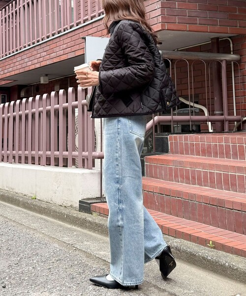 fredy emue（フレディエミュ）の「《別注》【Traditional WeatherWear】WAVERLY A-LINE ZIP（テーラードジャケット・レディース・ブラック/ネイビー・34/32）」の20枚目の写真