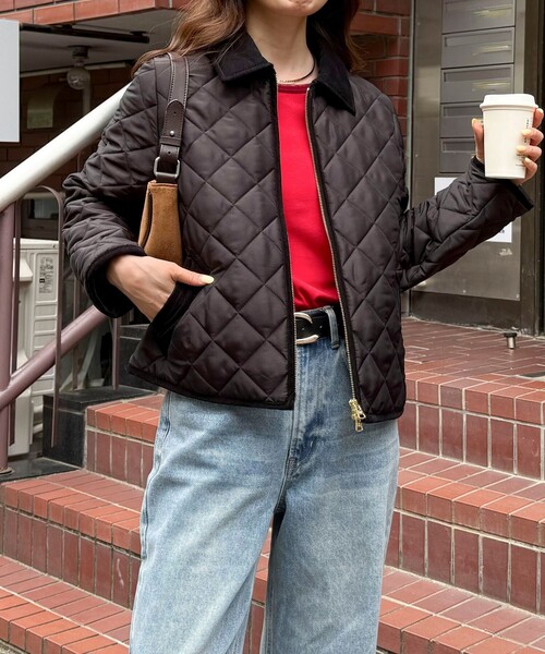 fredy emue（フレディエミュ）の「《別注》【Traditional WeatherWear】WAVERLY A-LINE ZIP（テーラードジャケット・レディース・ブラック/ネイビー・34/32）」の22枚目の写真