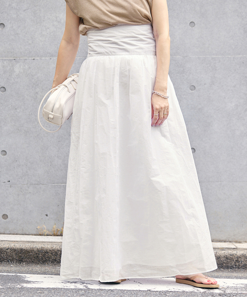 IENA(イエナ)の「MARILYN MOON/マリリンムーン sheer cotton 2way op ワンピース 4263-105(ワンピース・レディース・ホワイト/ブラック/カーキ・FREE)」の2枚目の写真
