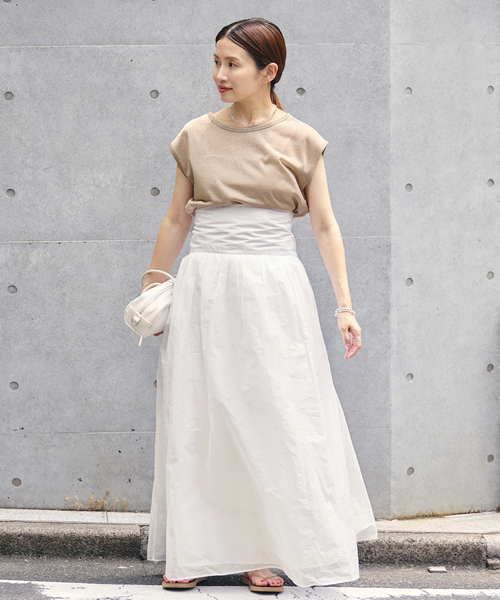 IENA(イエナ)の「MARILYN MOON/マリリンムーン sheer cotton 2way op ワンピース 4263-105(ワンピース・レディース・ホワイト/ブラック/カーキ・FREE)」の5枚目の写真