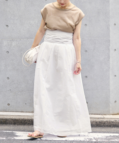 IENA(イエナ)の「MARILYN MOON/マリリンムーン sheer cotton 2way op ワンピース 4263-105(ワンピース・レディース・ホワイト/ブラック/カーキ・FREE)」の15枚目の写真