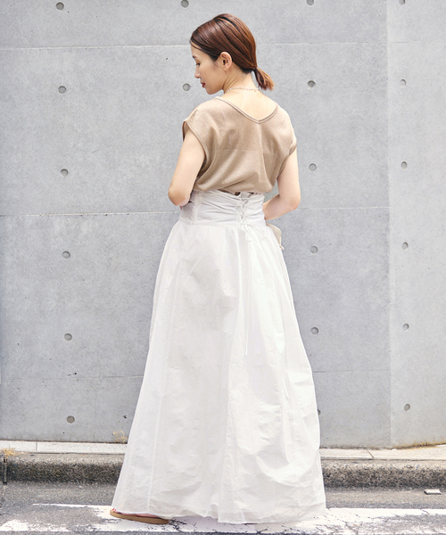 IENA(イエナ)の「MARILYN MOON/マリリンムーン sheer cotton 2way op ワンピース 4263-105(ワンピース・レディース・ホワイト/ブラック/カーキ・FREE)」の17枚目の写真
