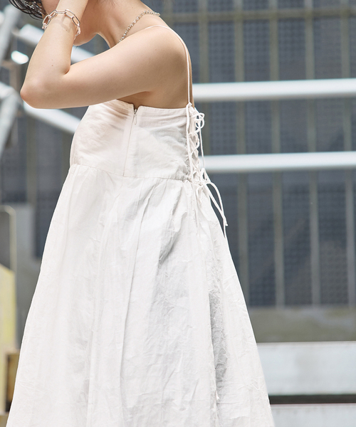 IENA(イエナ)の「MARILYN MOON/マリリンムーン sheer cotton 2way op ワンピース 4263-105(ワンピース・レディース・ホワイト/ブラック/カーキ・FREE)」の18枚目の写真