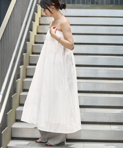 IENA(イエナ)の「MARILYN MOON/マリリンムーン sheer cotton 2way op ワンピース 4263-105(ワンピース・レディース・ホワイト/ブラック/カーキ・FREE)」の19枚目の写真