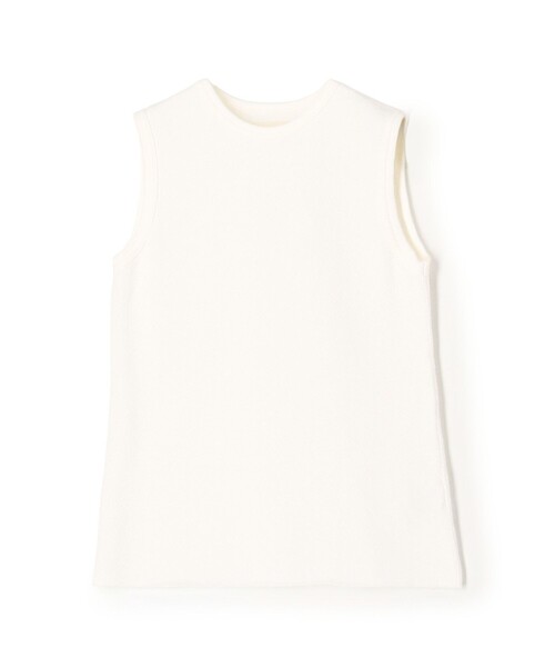 v::room(ヴィルーム)の「V::room コットンバイアスフリース ノースリーブプルオーバー(Tシャツ/カットソー・レディース・ブラック/ホワイト・FREE)」の2枚目の写真