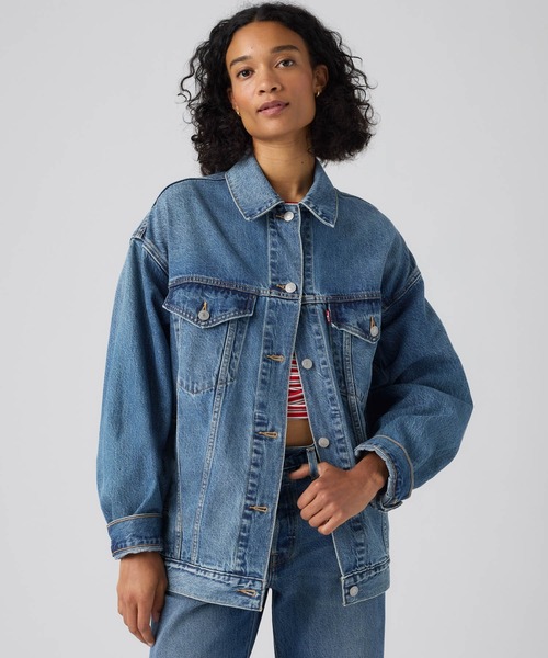 LEVI'S PREMIUM デニムジャケット XL IDGブルー　新品未使用 セール】Levi's/リーバイス XL WOMEN'S トラッカージャケット（デニム
