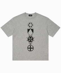 SP ヘビーウェイトシンボリズム半袖Tシャツメランジェグレー