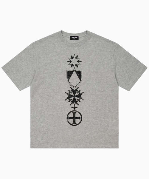 SAINTPAIN(セイントペイン)の「SP ヘビーウェイトシンボリズム半袖Tシャツメランジェグレー(Tシャツ/カットソー・レディース・その他・MEDIUM/LARGE)」の1枚目の写真