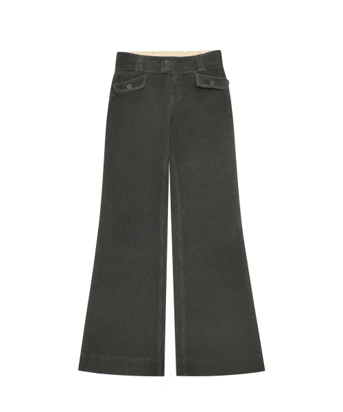 MIRECO(ミレコ)の「FLOWER LOW CODUROY PT CHARCOAL(その他パンツ・レディース・その他・1/2/3)」の4枚目の写真