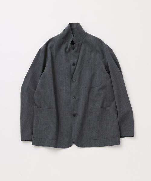 UNFOLLOW(アンフォロー)の「【FOLL / フォル】wool gabardine daily jacket(テーラードジャケット・メンズ・グレー・2/3)」の5枚目の写真