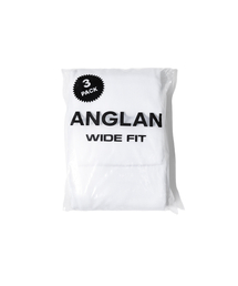ANGLAN | [3PACK] Essential Basic Half Tee - White(Tシャツ/カットソー)