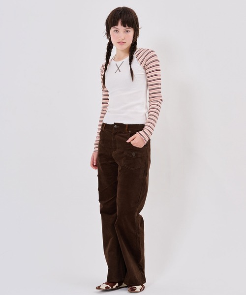 TINA:JOJUN(ティーナジョジュン)の「ルーズフィット コーデュロイ パンツ TINA:JOJUN(その他パンツ・レディース・ベージュ/ブラウン・M/S)」の15枚目の写真