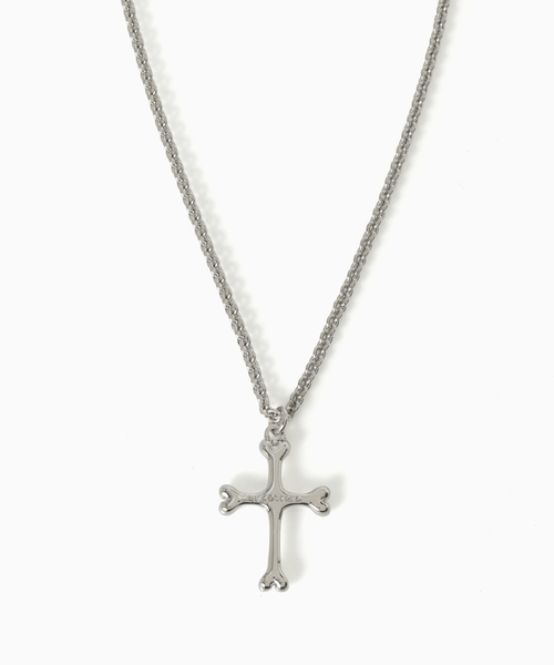 DISCOVERED(ディスカバード)の「DISCOVERED / ディスカバード BONE CROSS NECKLACE(ネックレス・メンズ・シルバー・FREE)」の2枚目の写真