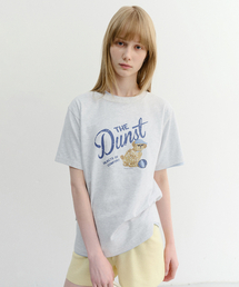 UNISEX DRAWING PUPPY T-SHIRT_UDTS6B127_LIGHT MELANGE GREY
